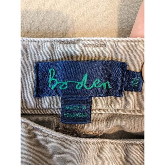BODEN Beige/Tan Cotton Bootcut Trousers. Size 10L Low Rise. WM183 - Picture 4 of 9